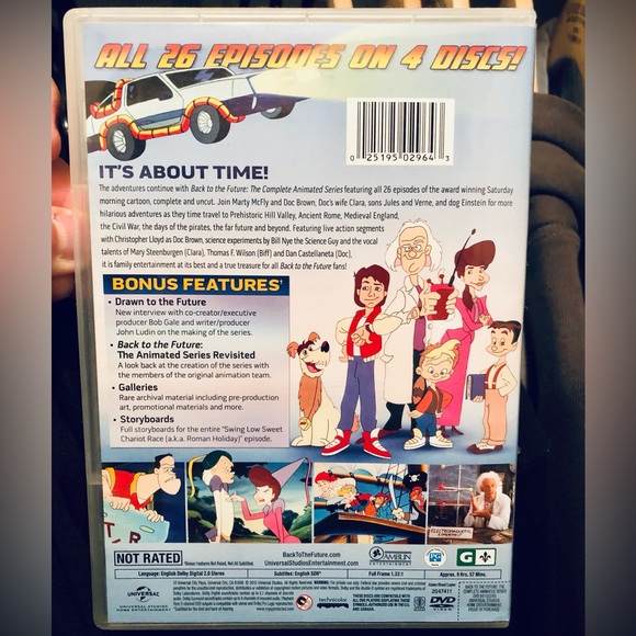 Back to the Future: The Complete Animated Series DVD Cartoon (Pre-Owned) 2 Discs - Picture 3 of 5